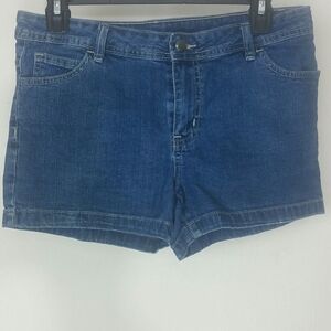 Shorts Jean blue denim short high-waisted rise